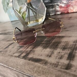 Chic Gold and Pink Sunglasses